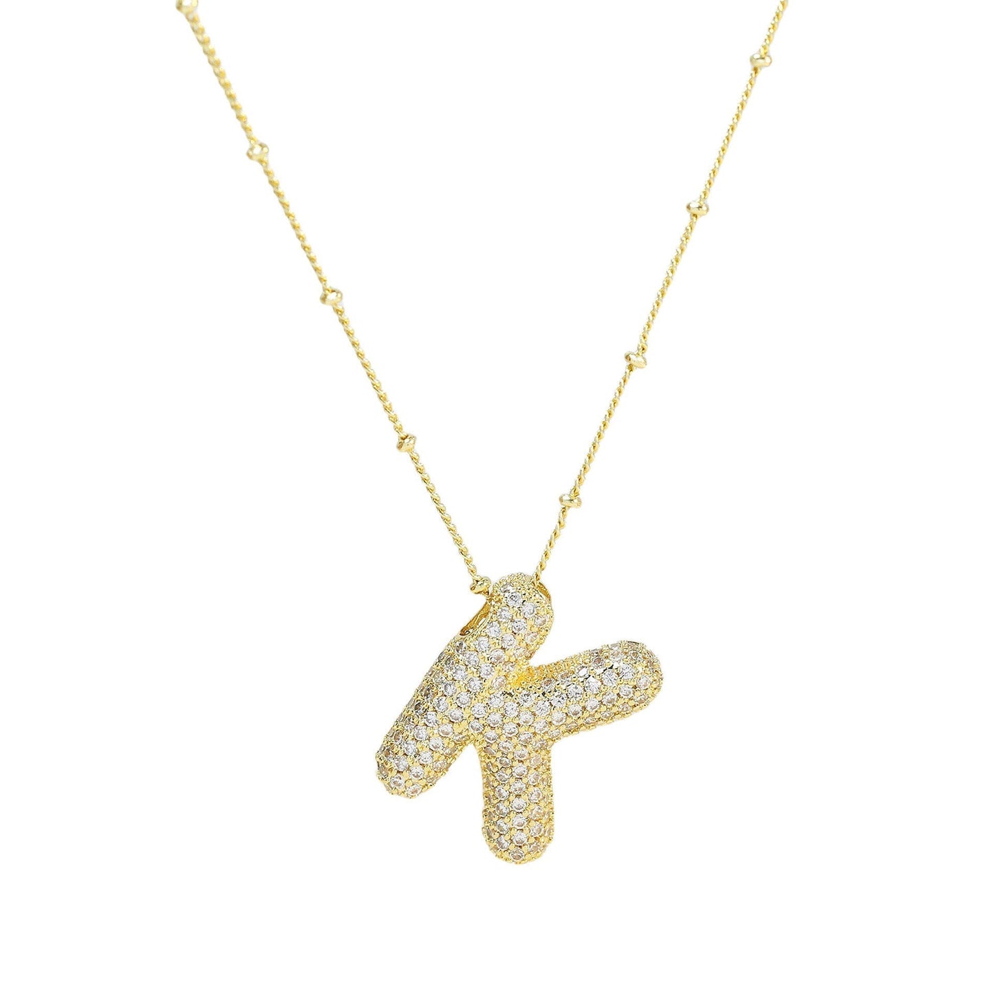 Savannah | Diamanten Bubble Letter Ketting