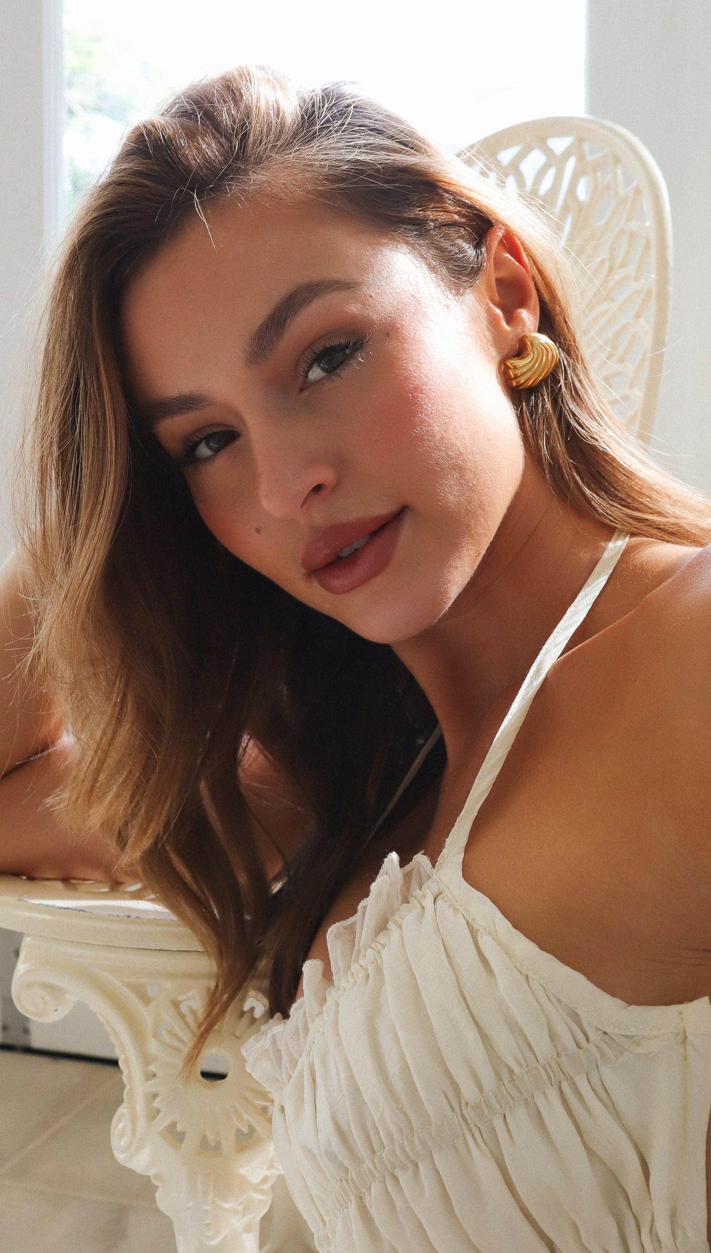 Emery | Gouden Schelp Oorbellen