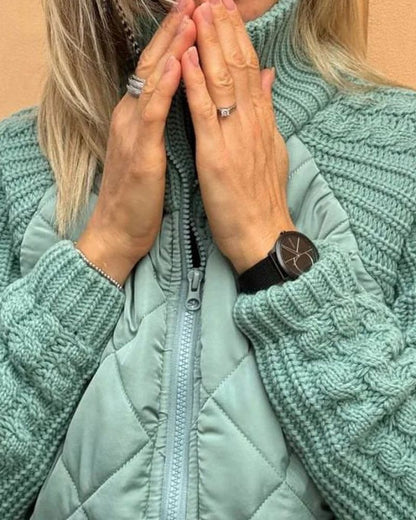 BOILAR - Casual gebreide jas met rits