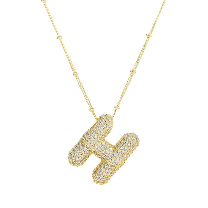 Savannah | Diamanten Bubble Letter Ketting