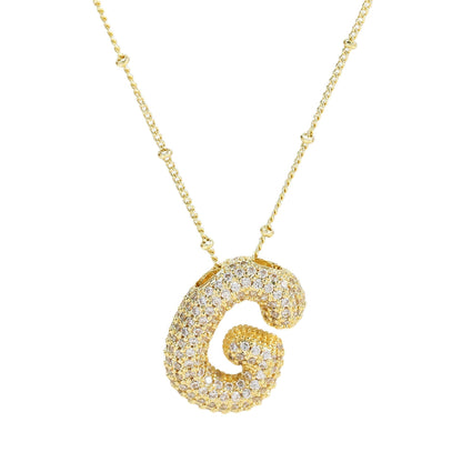 Savannah | Diamanten Bubble Letter Ketting