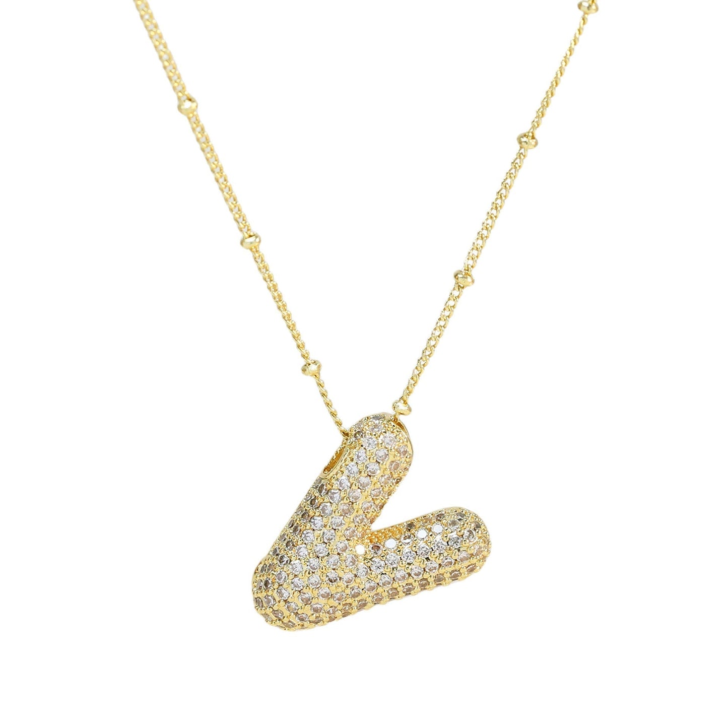 Savannah | Diamanten Bubble Letter Ketting