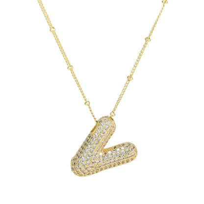 Savannah | Diamanten Bubble Letter Ketting