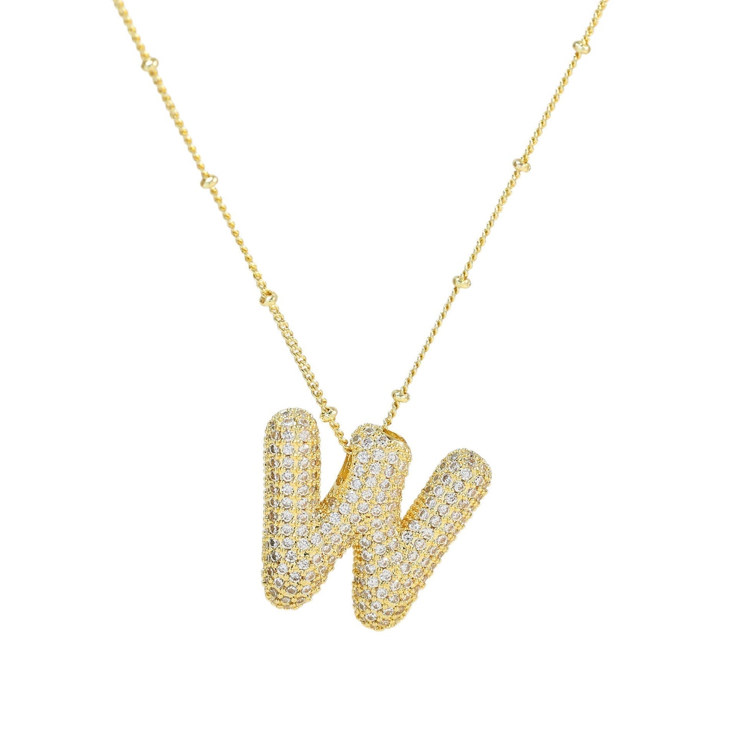 Savannah | Diamanten Bubble Letter Ketting