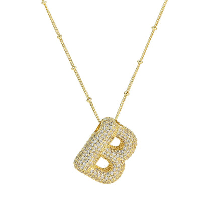 Savannah | Diamanten Bubble Letter Ketting