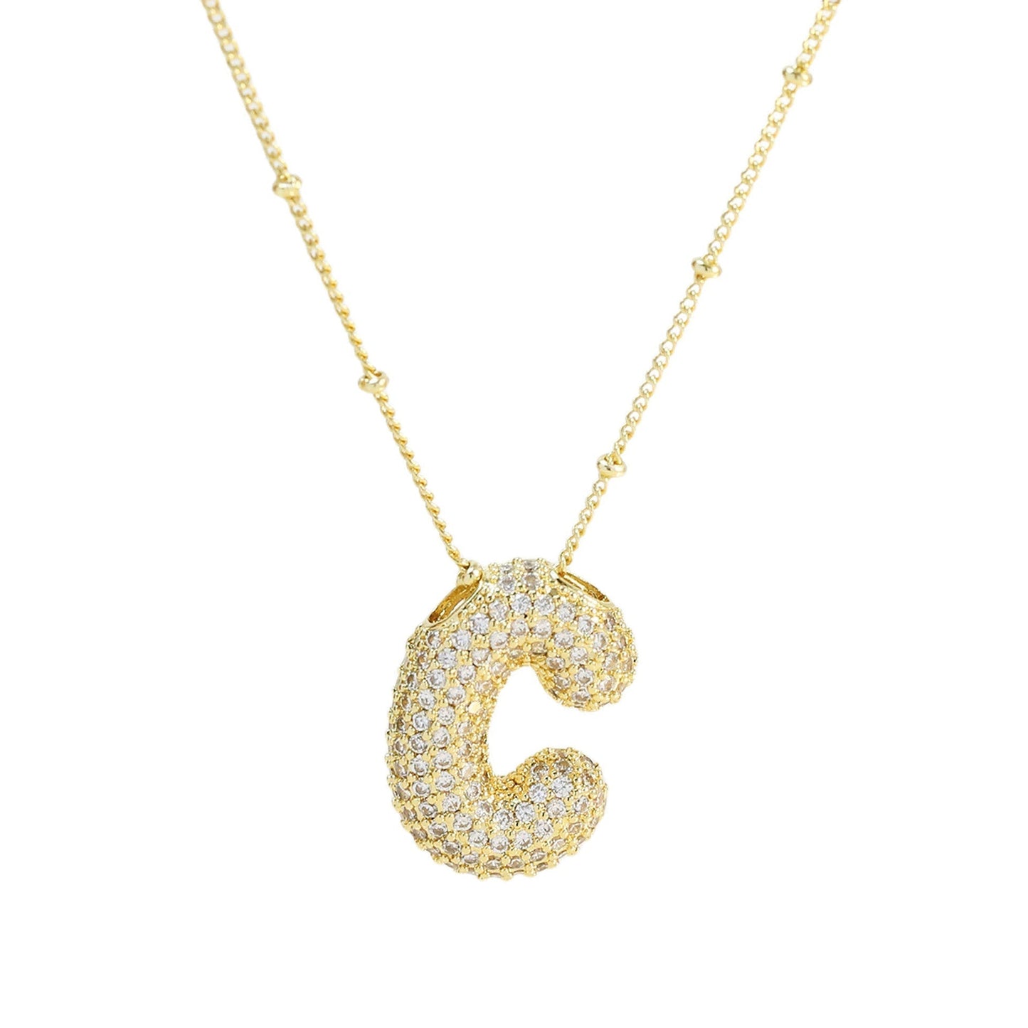Savannah | Diamanten Bubble Letter Ketting