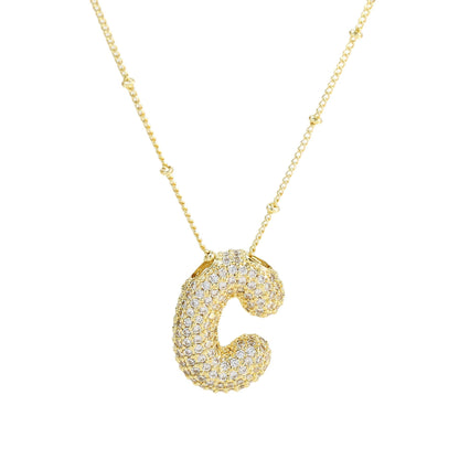 Savannah | Diamanten Bubble Letter Ketting