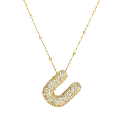 Savannah | Diamanten Bubble Letter Ketting