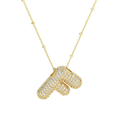Savannah | Diamanten Bubble Letter Ketting