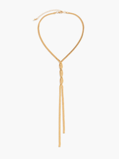 Lilliana | Keten Twist Tassel Ketting