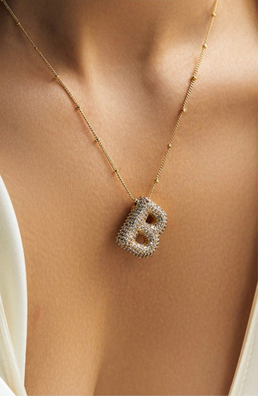 Savannah | Diamanten Bubble Letter Ketting