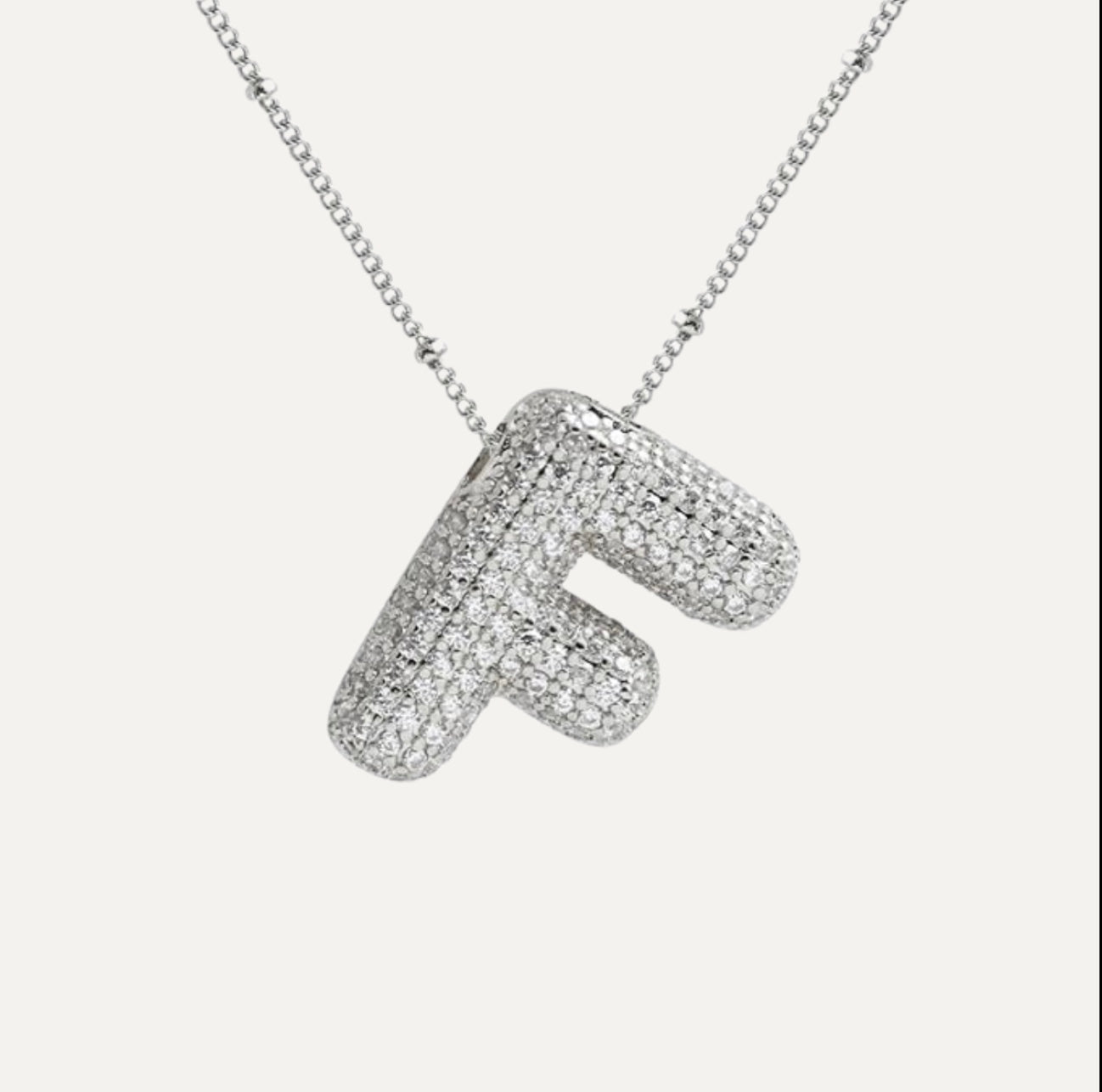 Savannah | Diamanten Bubble Letter Ketting