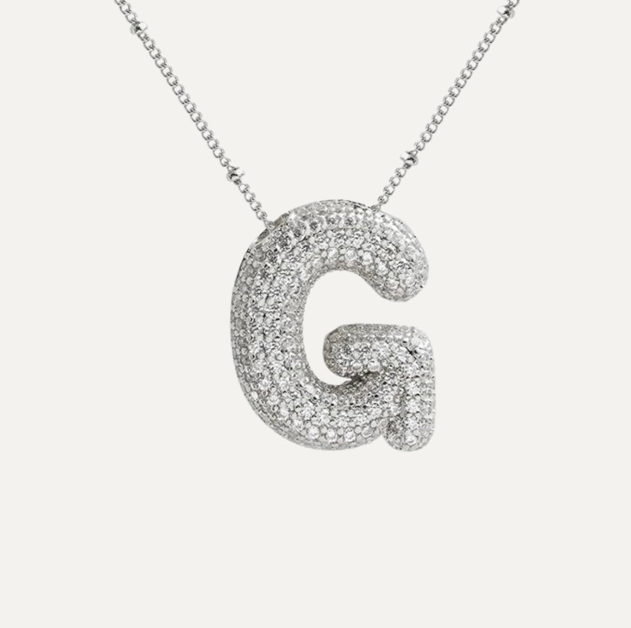 Savannah | Diamanten Bubble Letter Ketting