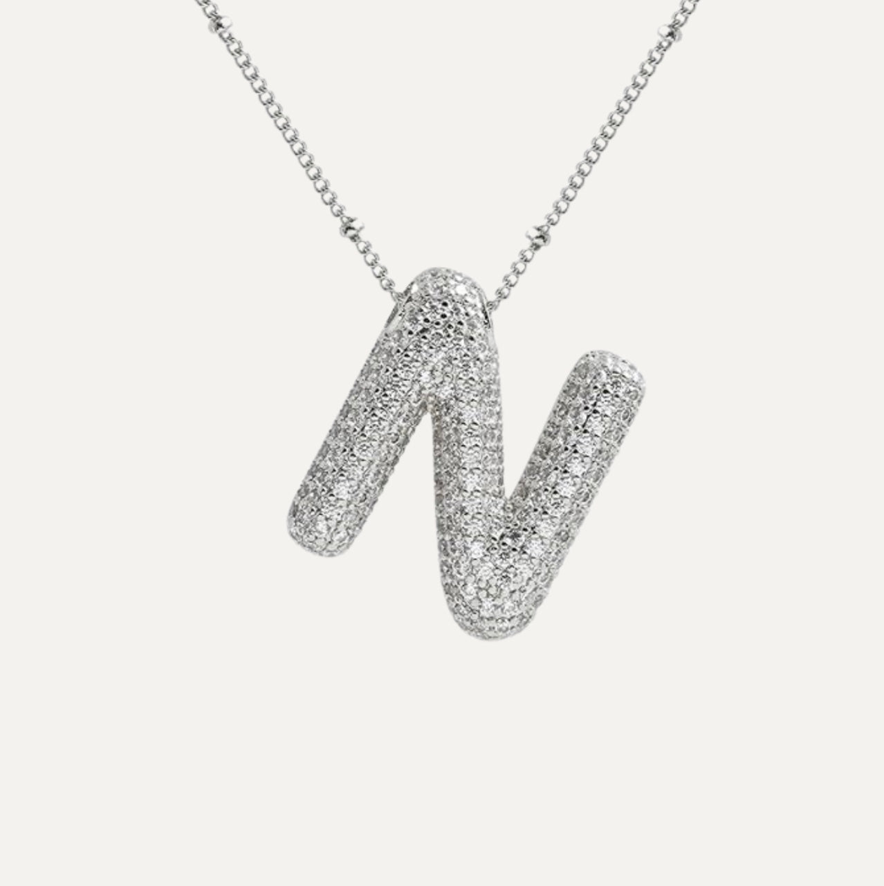 Savannah | Diamanten Bubble Letter Ketting