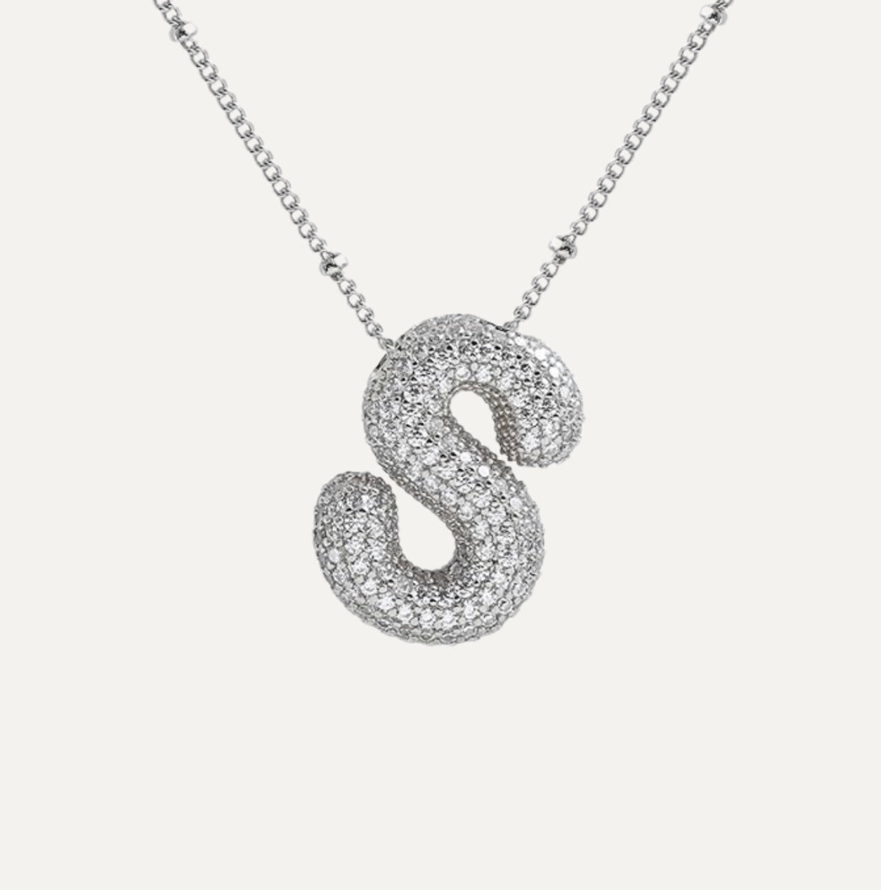 Savannah | Diamanten Bubble Letter Ketting