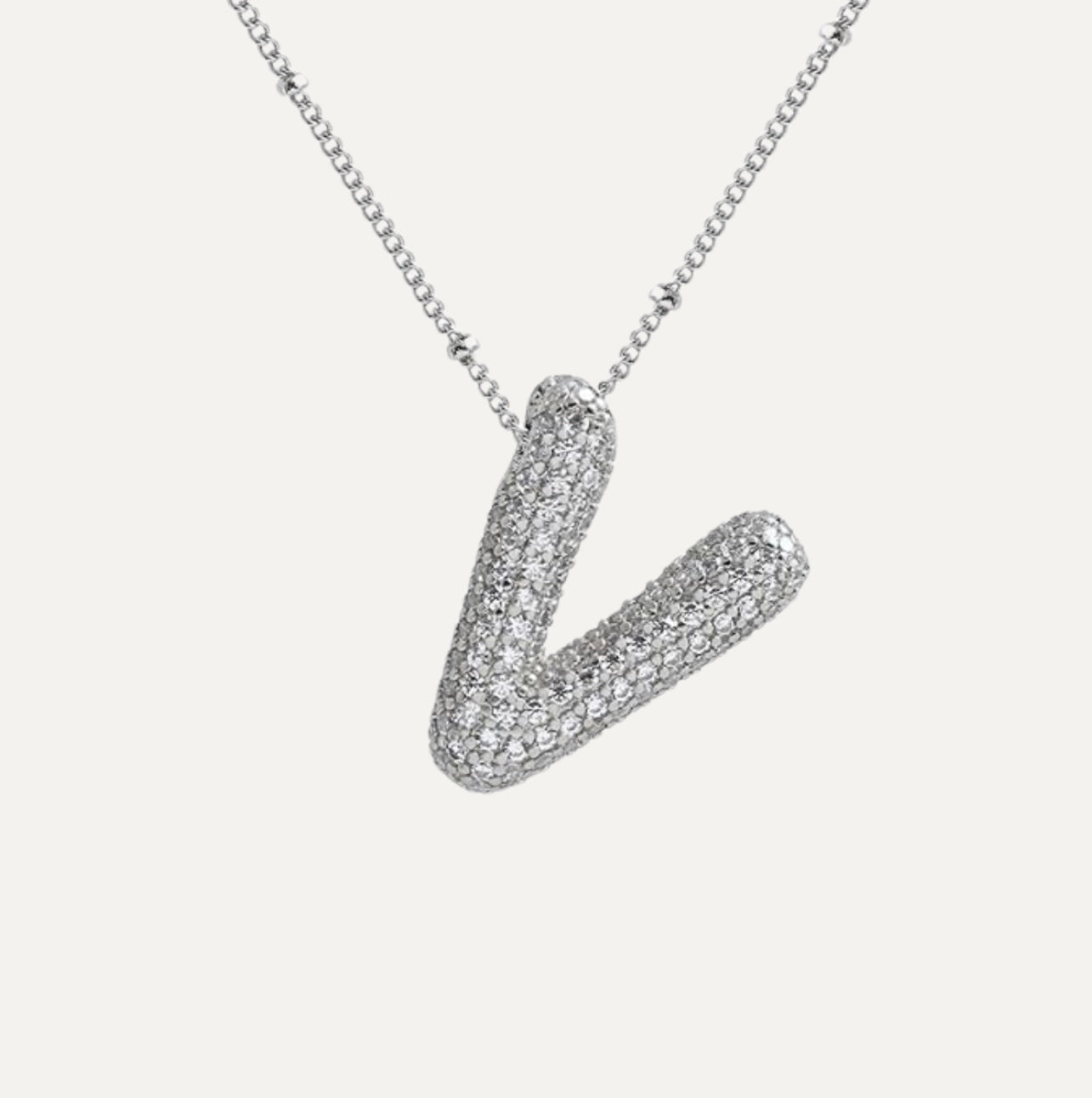Savannah | Diamanten Bubble Letter Ketting