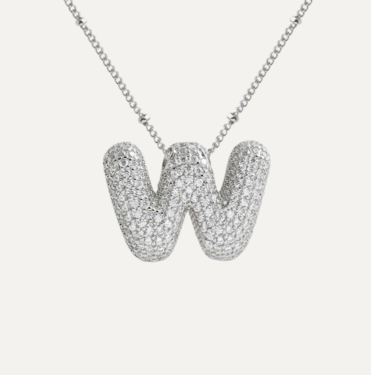 Savannah | Diamanten Bubble Letter Ketting