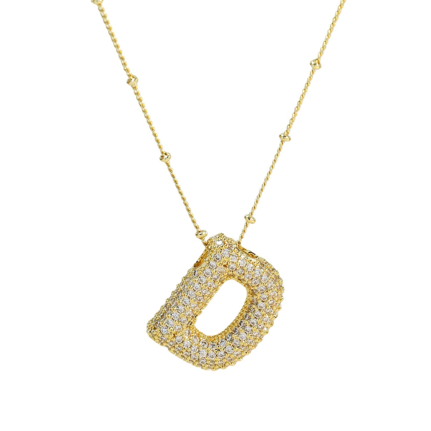 Savannah | Diamanten Bubble Letter Ketting