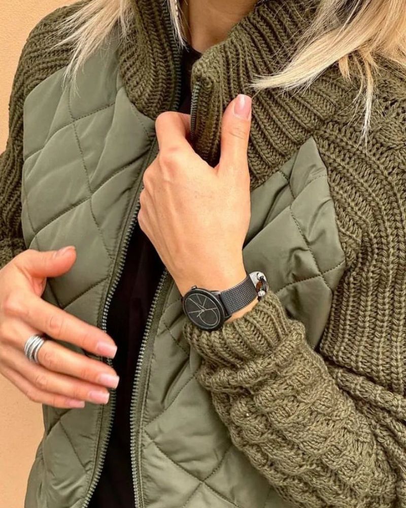 BOILAR - Casual gebreide jas met rits