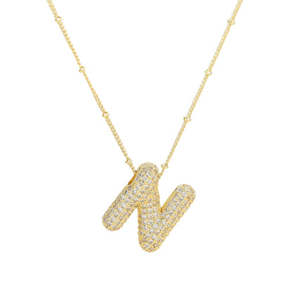 Savannah | Diamanten Bubble Letter Ketting