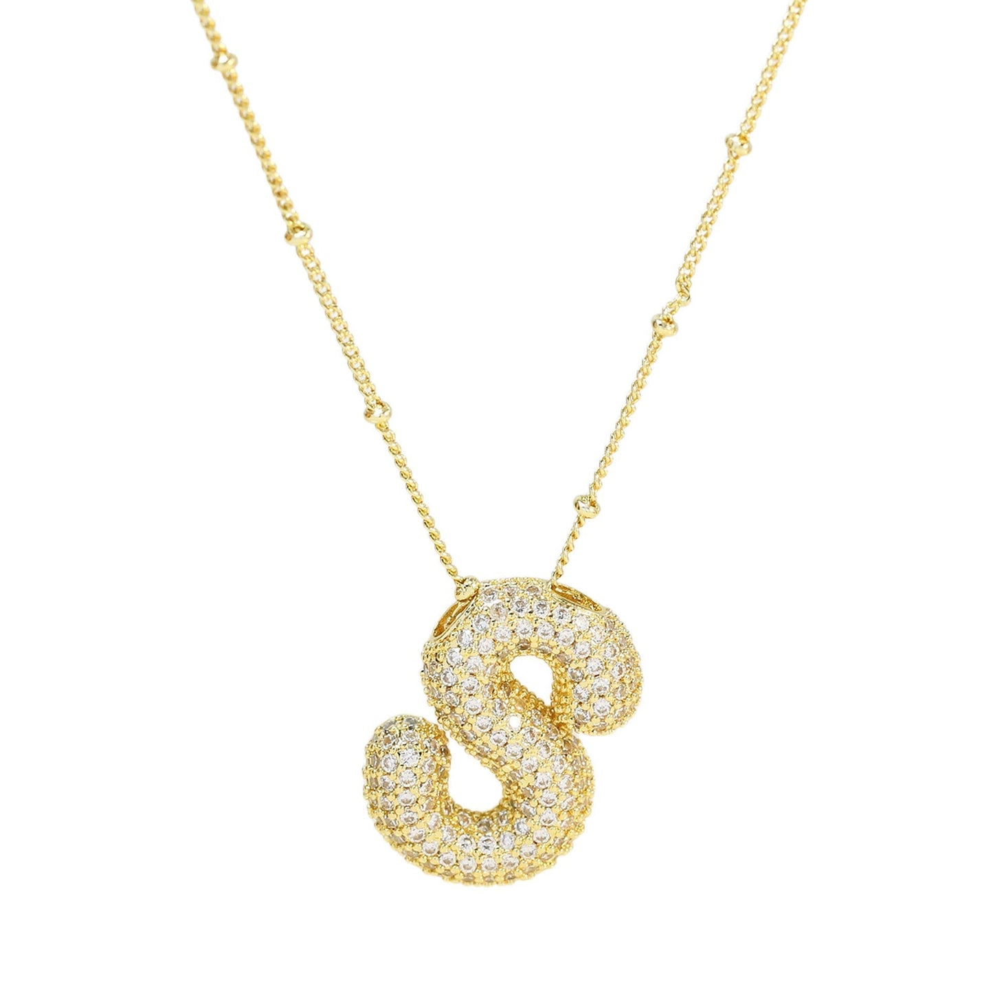 Savannah | Diamanten Bubble Letter Ketting