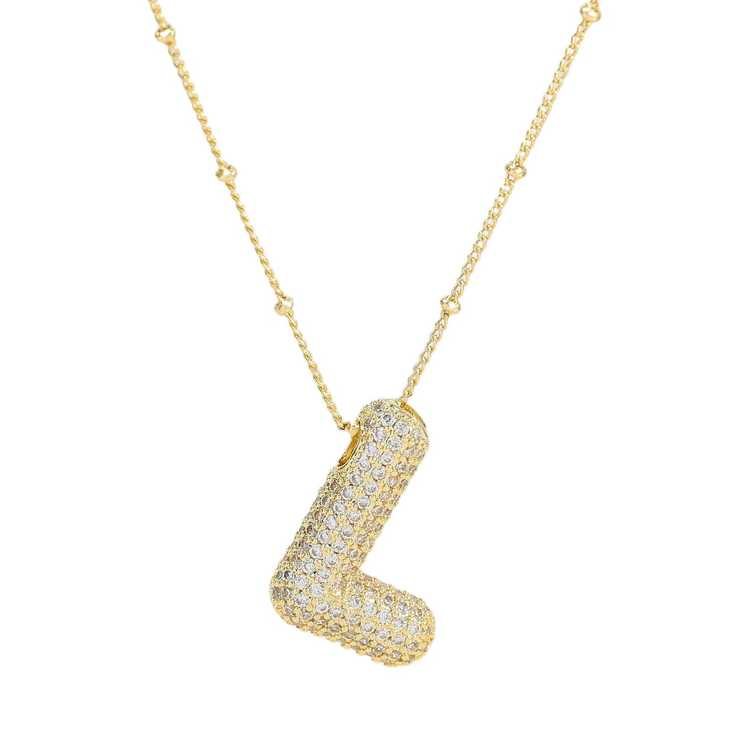 Savannah | Diamanten Bubble Letter Ketting