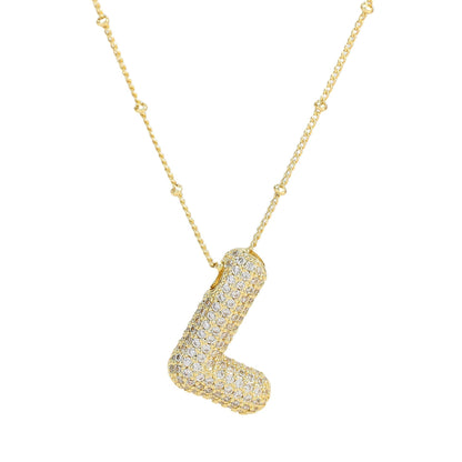 Savannah | Diamanten Bubble Letter Ketting