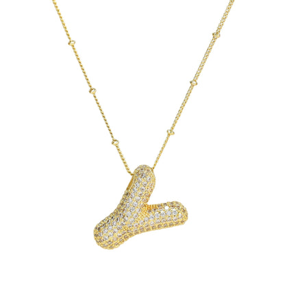 Savannah | Diamanten Bubble Letter Ketting
