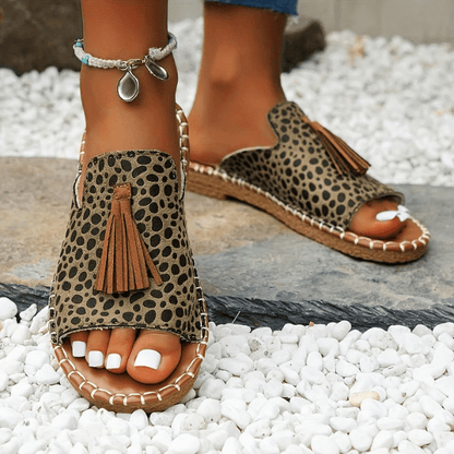 Orthopedische Dames Sandalen met Boheemse Print I Mireille |