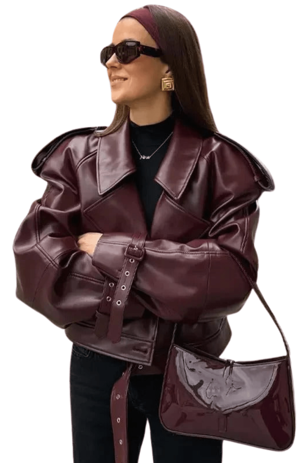 VALERINA – Tijdloze Leren Herfstjas voor de Moderne Vrouw