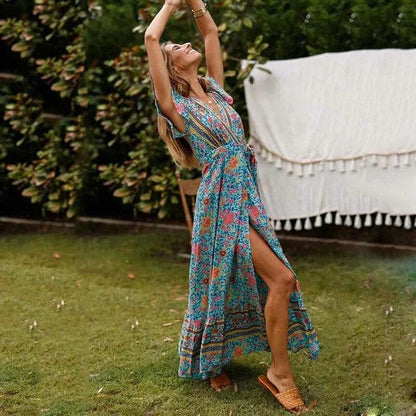 Maxi Jurk Met Hoge Split I Veronica I